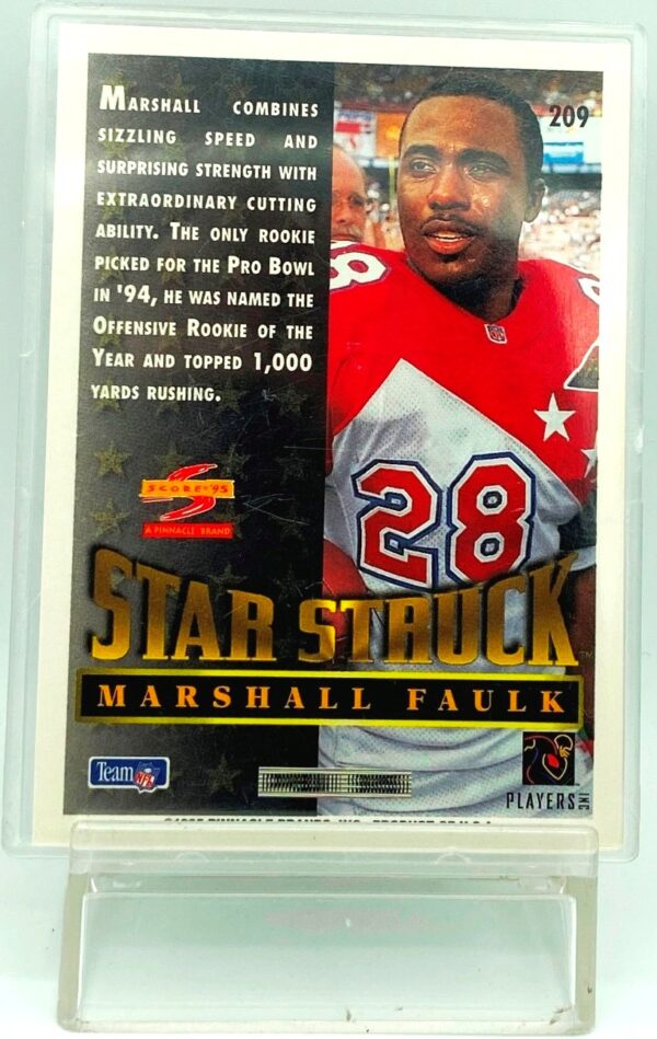 1995 Score Marshall Faulk Card #209 (2)