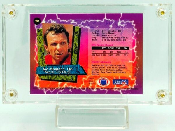 1995 Topps Finest Joe Montana #90 (2)