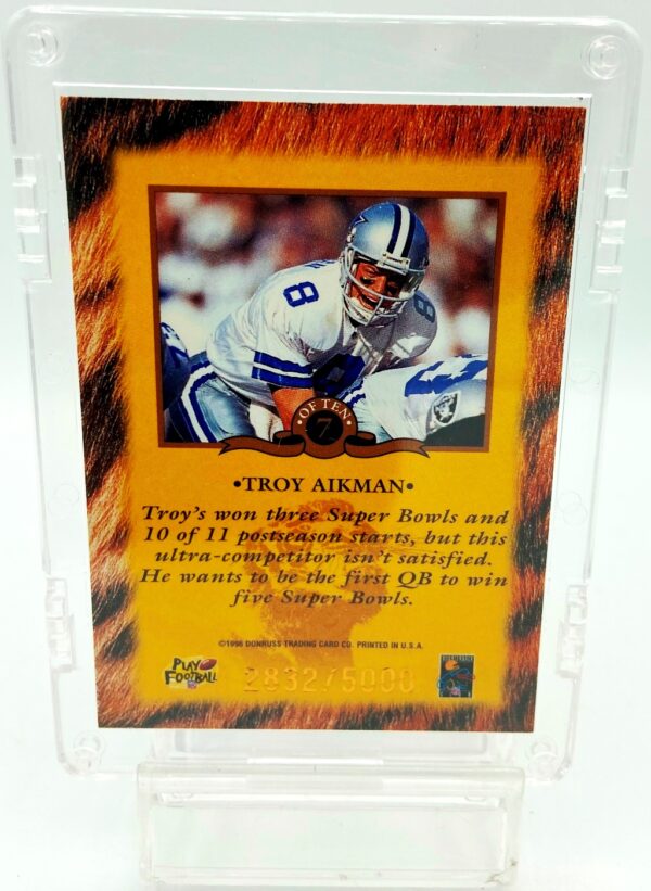 1996 Donruss Win To Win Troy Aikman #7 (2)
