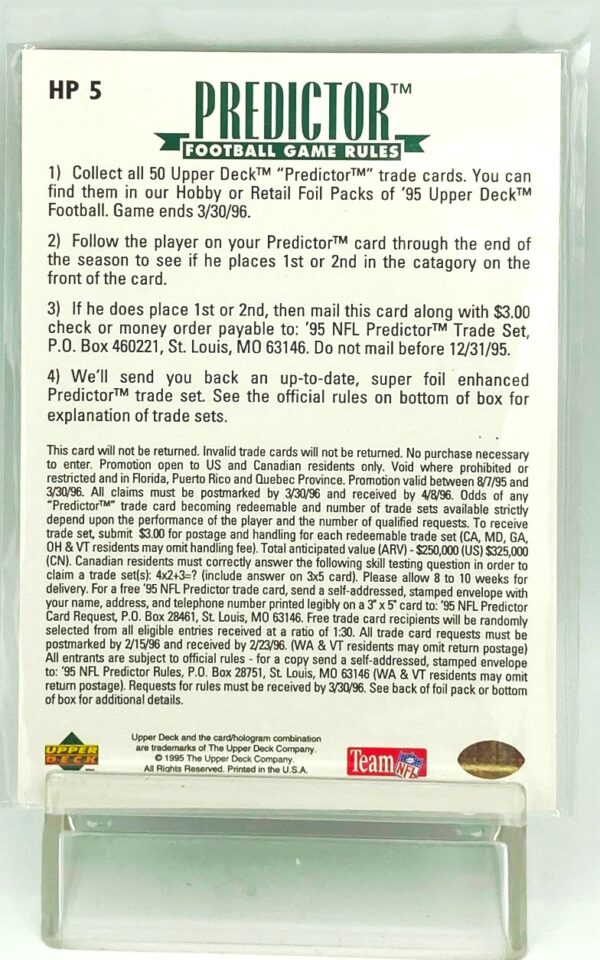 1996 UD League MVP Barry Sanders Bronze (2)