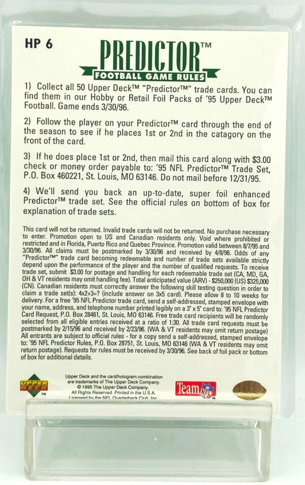 1996 UD League MVP Emmitt Smith Bronze (2)