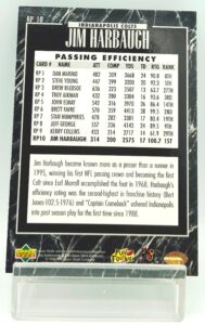 1996 UD Longshot 1st-Pass Jim Harbaugh (2)