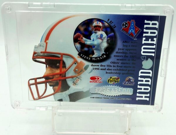 1997 Leaf Hard Wear Steve McNair #9 (2)