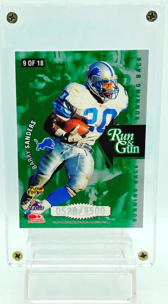 1997 Leaf Run & Gun Barry Sanders #9-18 (3)