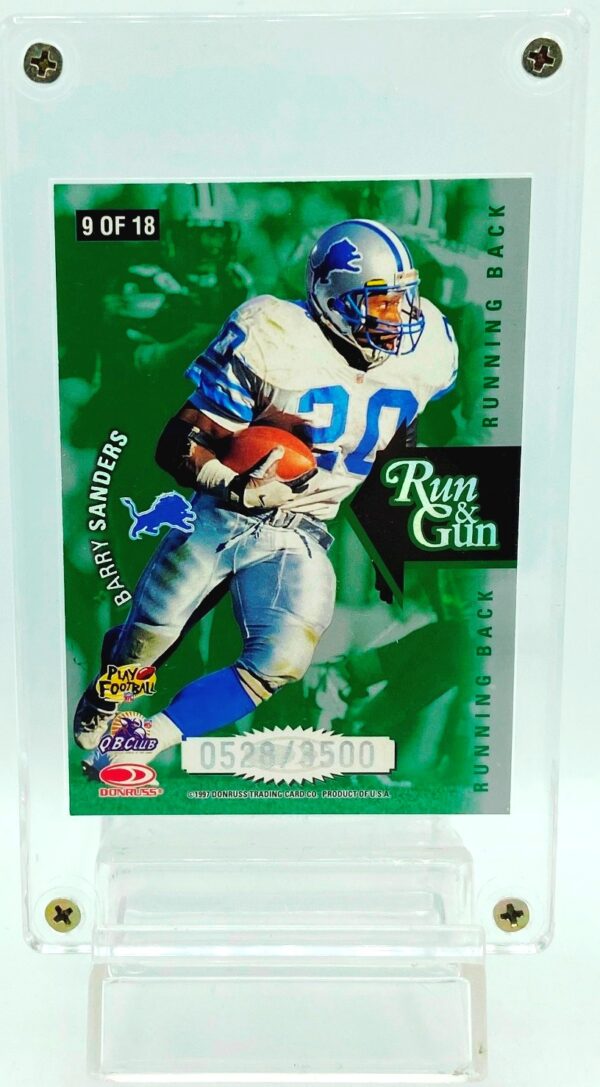 1997 Leaf Run & Gun Barry Sanders #9-18 (3)