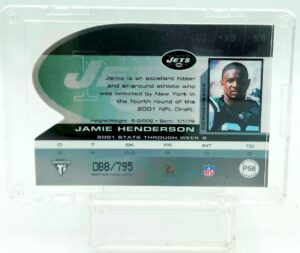 2001 Titanium Jamie Henderson RC #P58 (2)