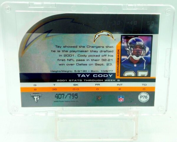 2001 Titanium Tay Cody RC #P76 (2) 2001 Titanium Tay Cody RC #P76 (2)