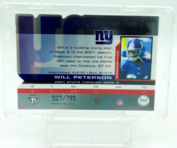 2001 Titanium Will Peterson RC #P57 (2) 2001 Titanium Will Peterson RC #P57 (2)