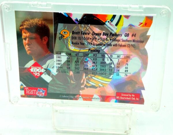 1995 Edge Die Cut Brett Favre #71 (2) 1995 Edge Die Cut Brett Favre #71 (2)