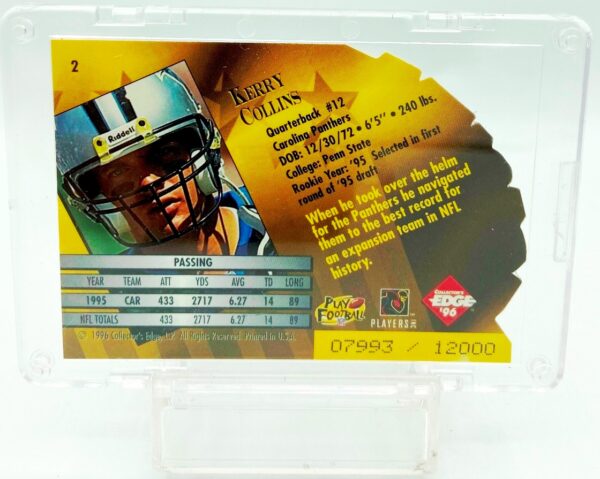 1996 Edge Die Cut Kerry Collins #2 (2)