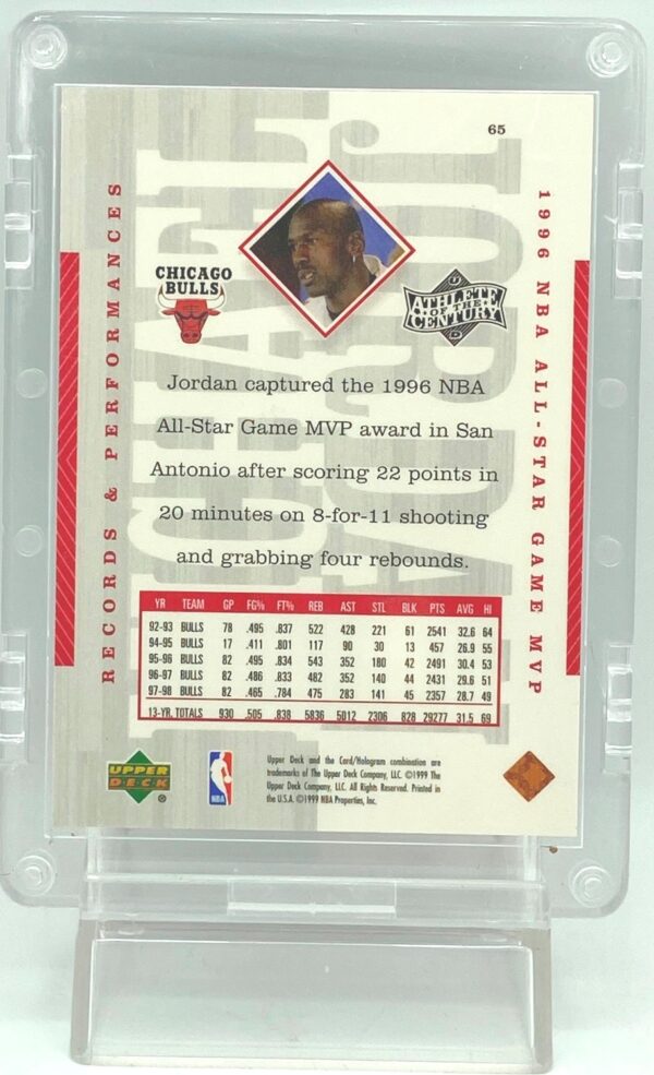 1999 Upper Deck Michael Jordan #65 (2)