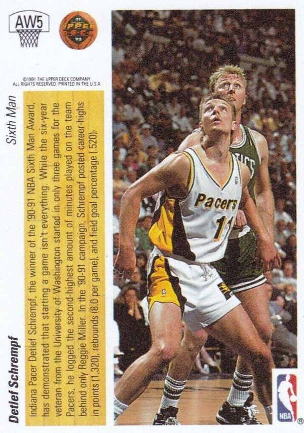 1991 UD Sixth Man Error-Detlef Schrempf AW5 (3)