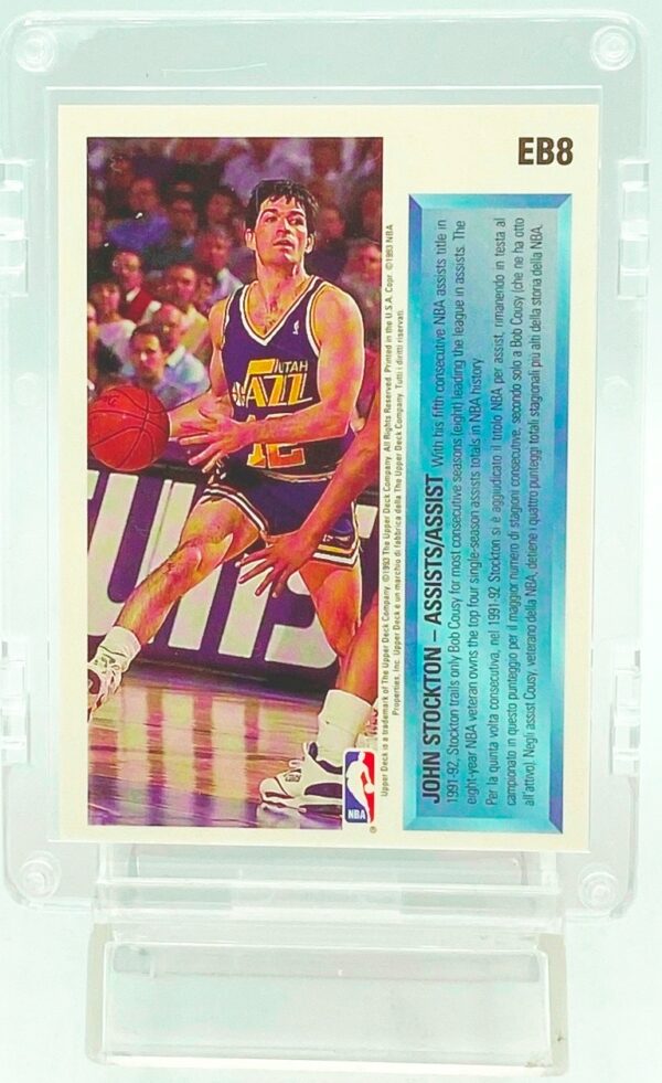 1992 UD Assists Holograph John Stockton #EB8 (2)