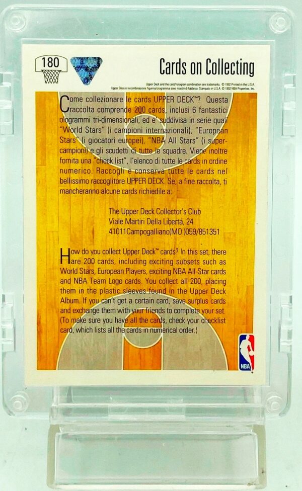 1992 UD Collecting Magic Johnson Italian #180 (2)