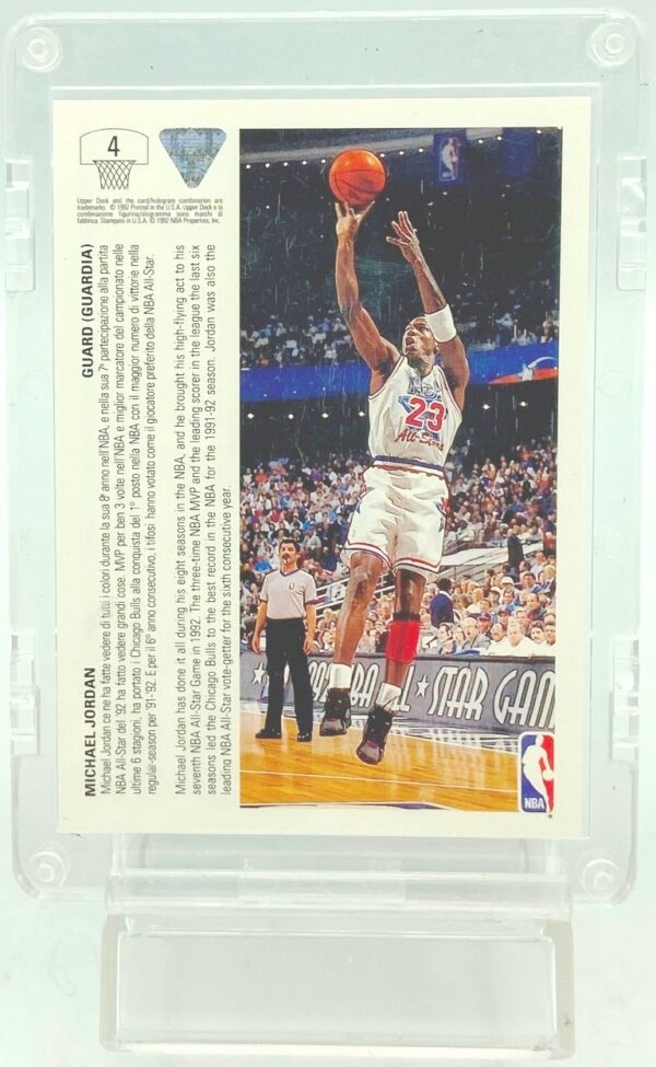 1992 UD E All-Star Michael Jordan Italian #4 (2)
