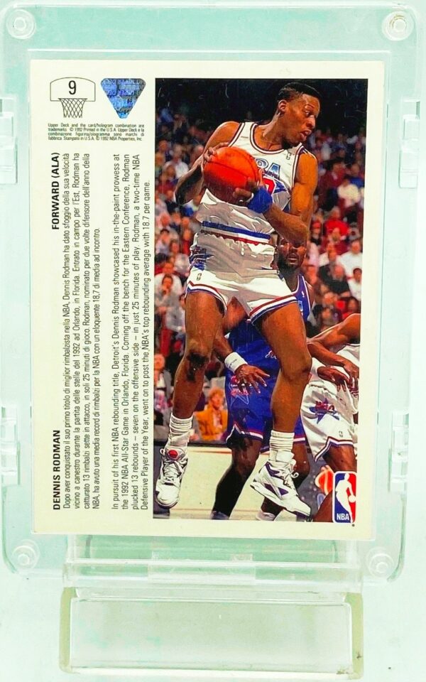 1992 UD East All-Star Dennis Rodman Italian#9 (2)