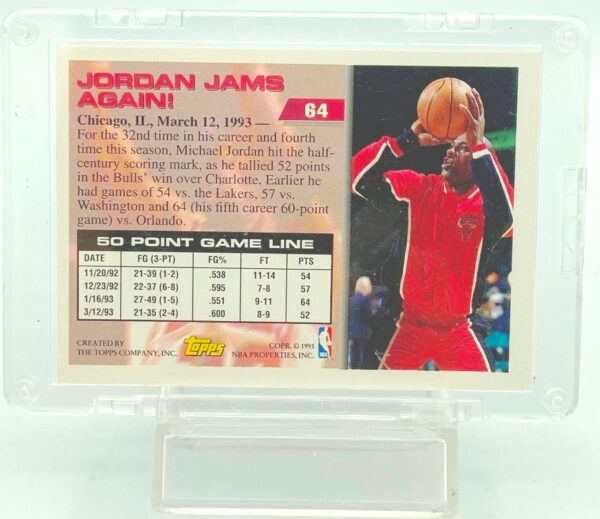 1993 Topps Michael Jordan Card #64 (2) 1993 Topps Michael Jordan Card #64 (2)