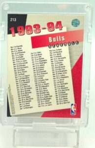 1993 UD Schedule Michael Jordan #213 (2)