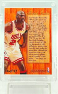 1995 Flair Leader Michael Jordan #4-27 (2)