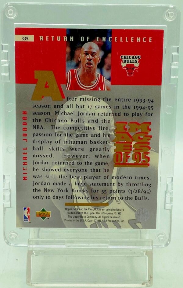 1995 UD Images 95 Michael Jordan #335 (3)