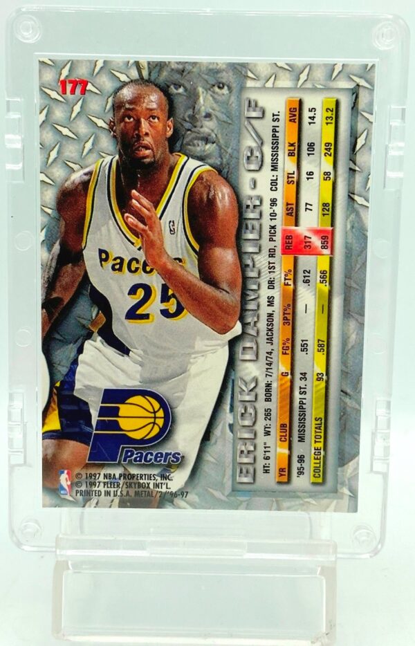 Vintage 1996-97 Fleer Metal Eric Dampier Rookie Card #177 (1996-97 ...