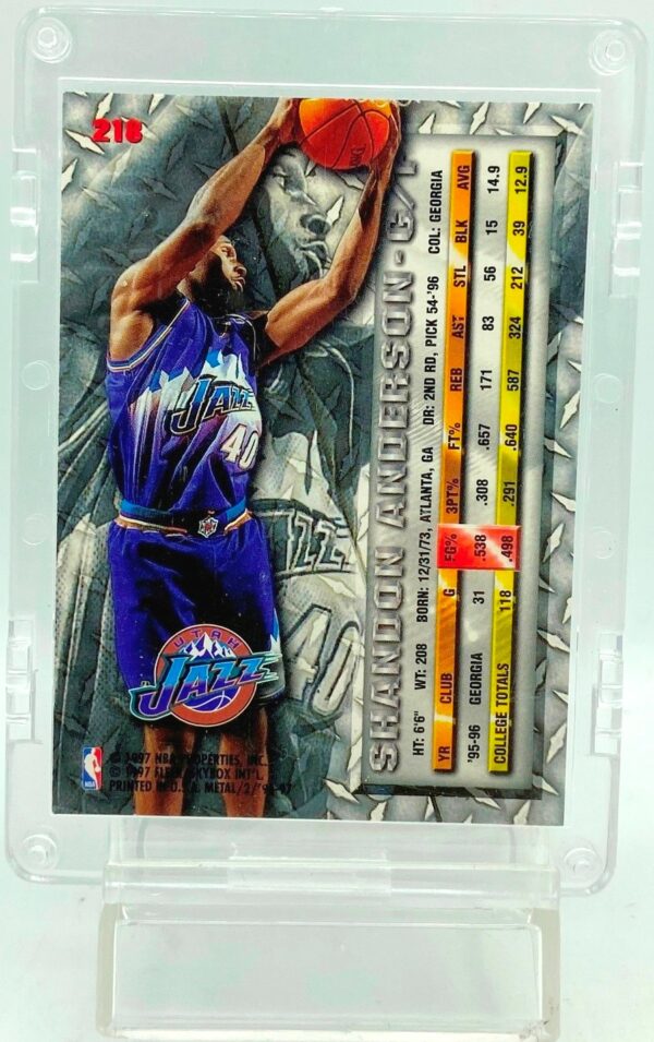 1996 Fleer ROOKIE Shandon Anderson RC #218 (2) 1996 Fleer ROOKIE Shandon Anderson RC #218 (2)