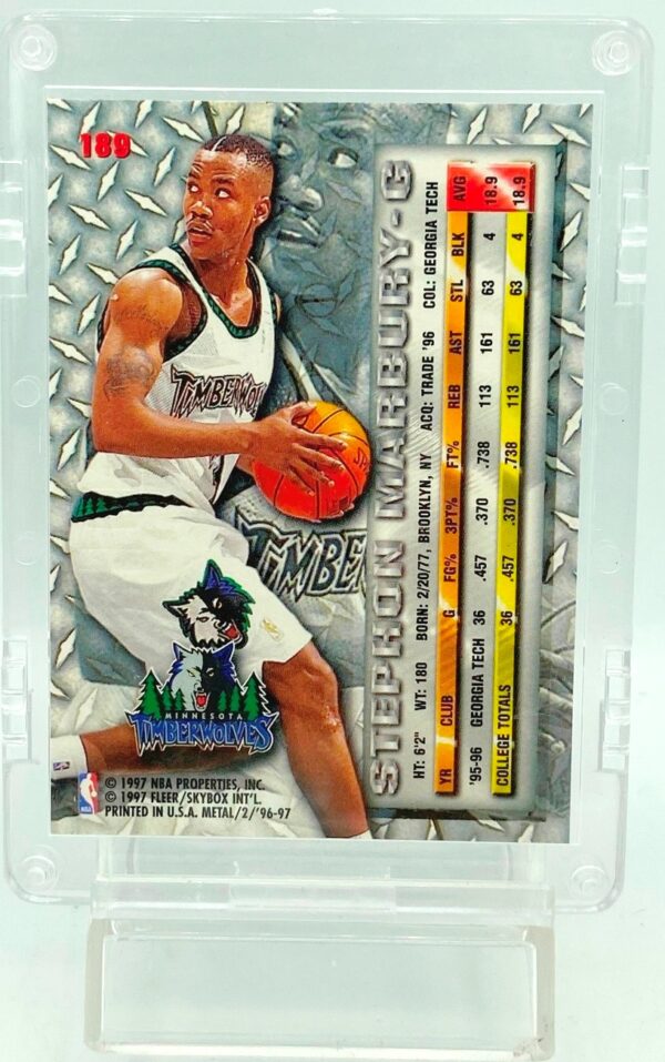 1996 Fleer ROOKIE Stephon Marbury RC #189 (2)