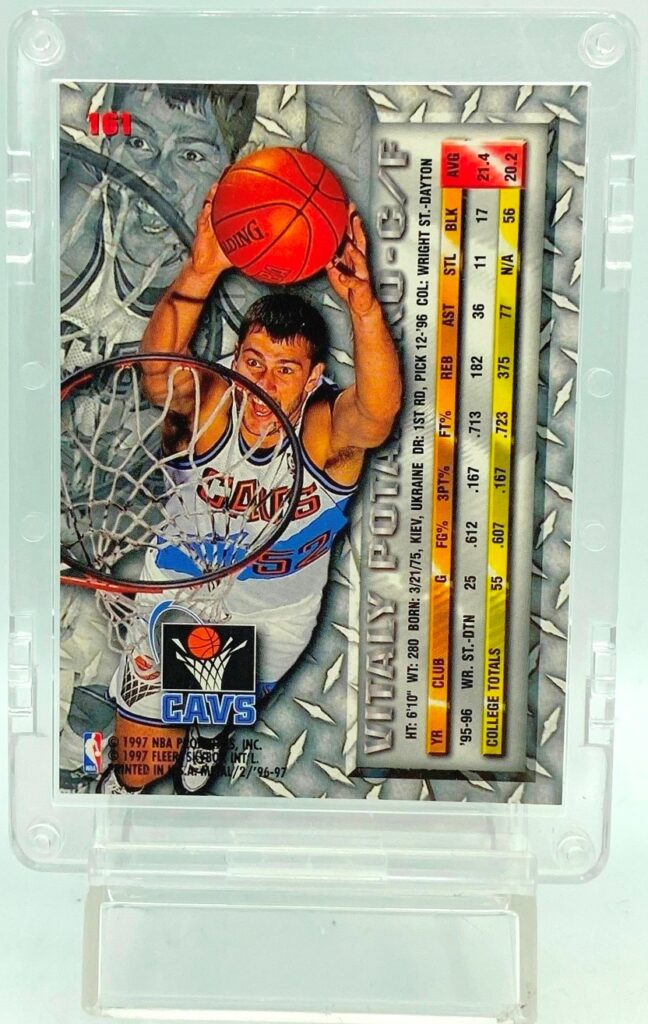 1996 Fleer ROOKIE Vitaly Potapenko RC #161 (2)