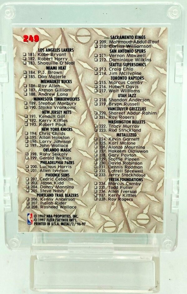 1996 Metal Checklist #249 (2)