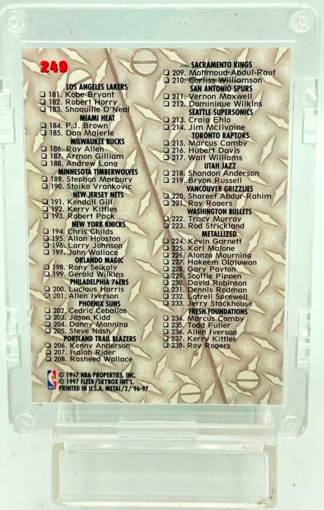 1996 Metal Checklist #249 (2)
