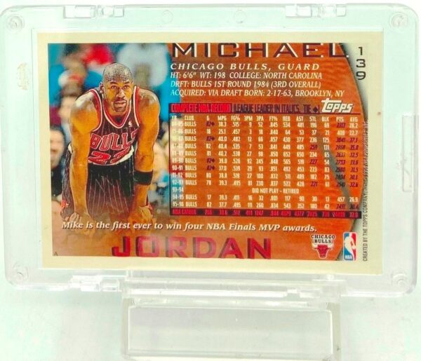 1996 Topps Michael Jordan Card #139 (2) 1996 Topps Michael Jordan Card #139 (2)