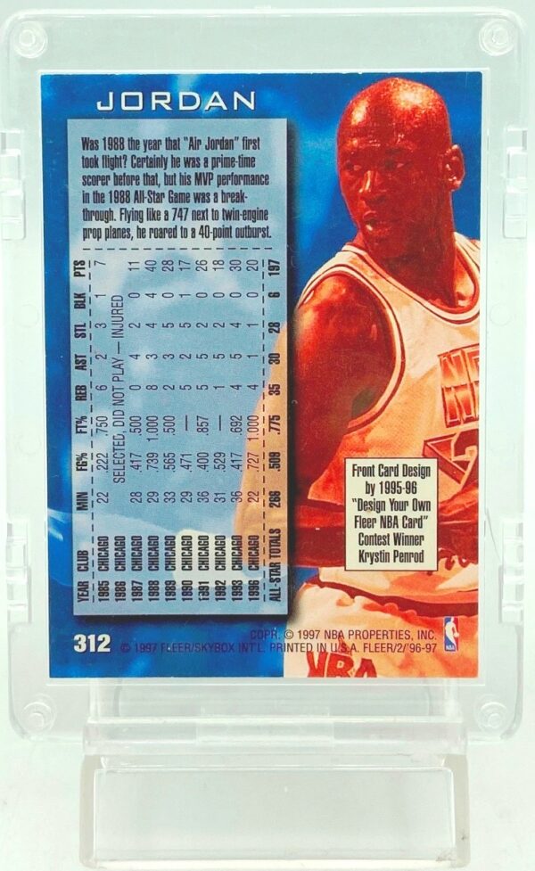 1997 Fleer Michael Jordan #312 (2)
