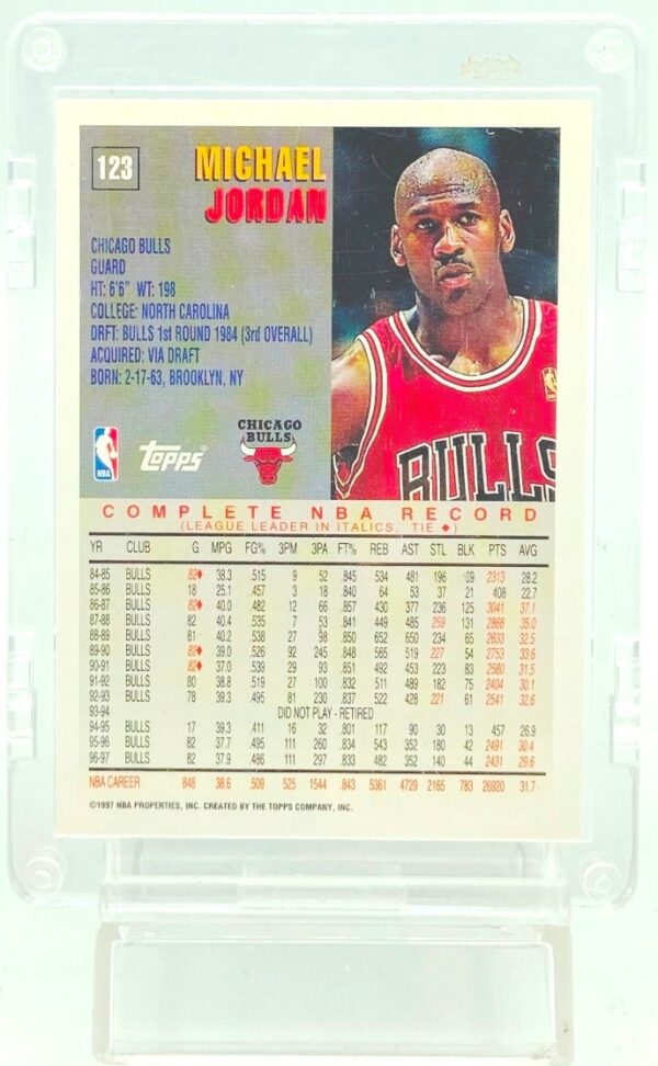 1997 Topps Michael Jordan Card #123 (2)