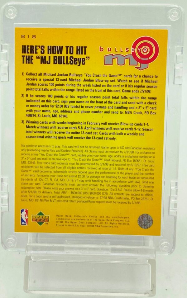 1998 CC Bullseye Michael Jordan B-18 (2)