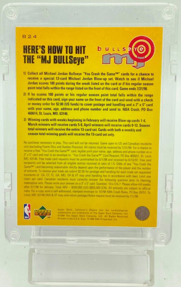 1998 CC Bullseye Michael Jordan B-24 (2)