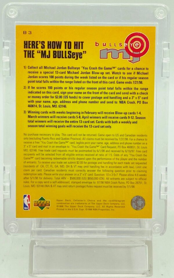 1998 CC Bullseye Michael Jordan B-3 (2)