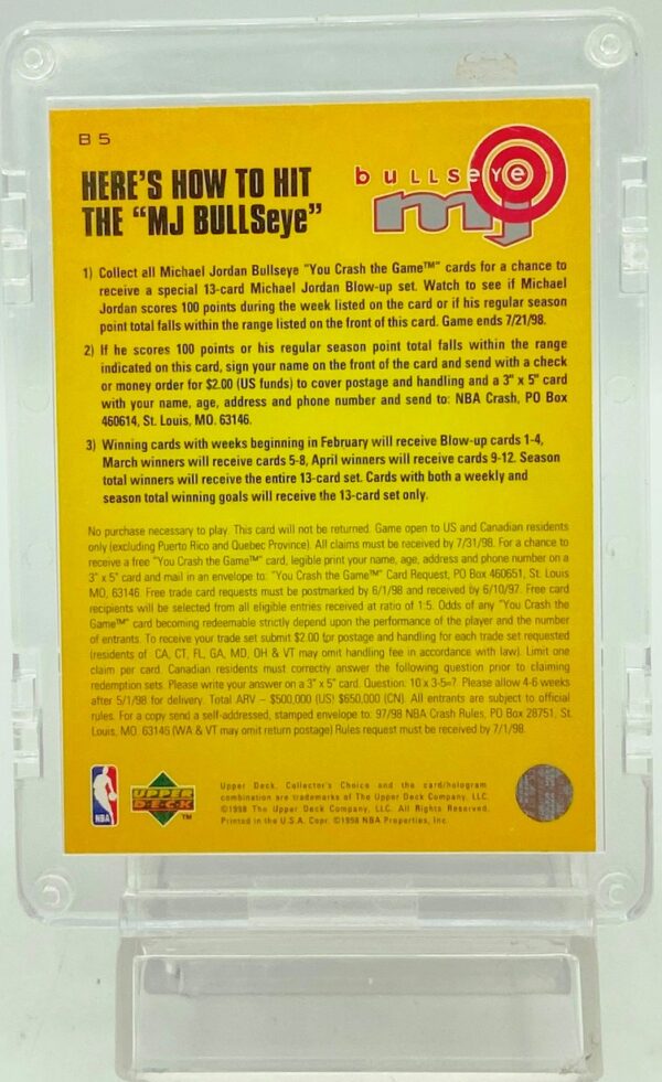 1998 CC Bullseye Michael Jordan B-5 (2)