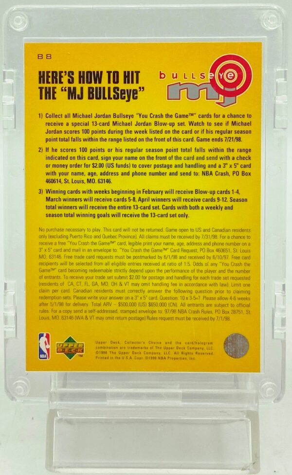 1998 CC Bullseye Michael Jordan B-8 (2) 1998 CC Bullseye Michael Jordan B-8 (2)