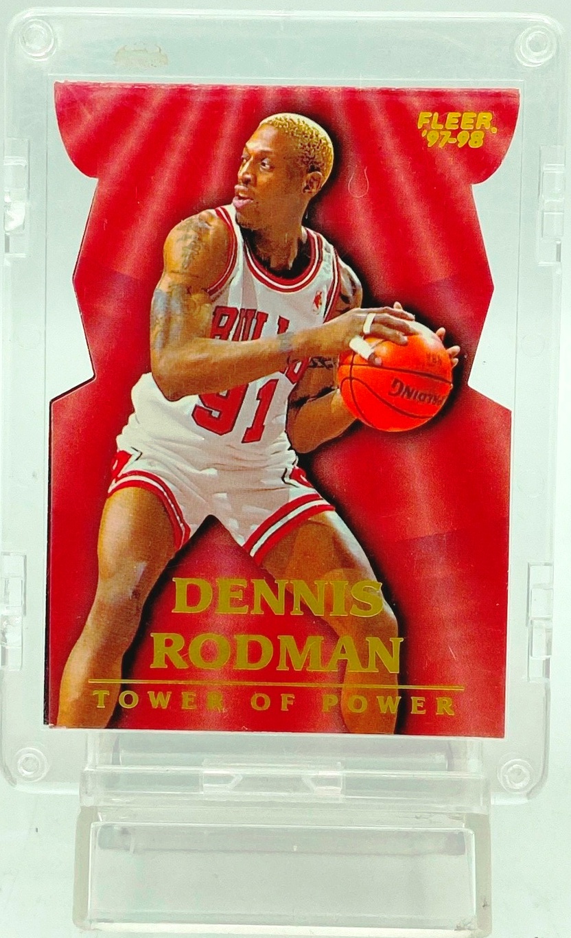 Vintage 1997-98 Fleer Tower Of Power Dennis Rodman Standee Insert Card ...
