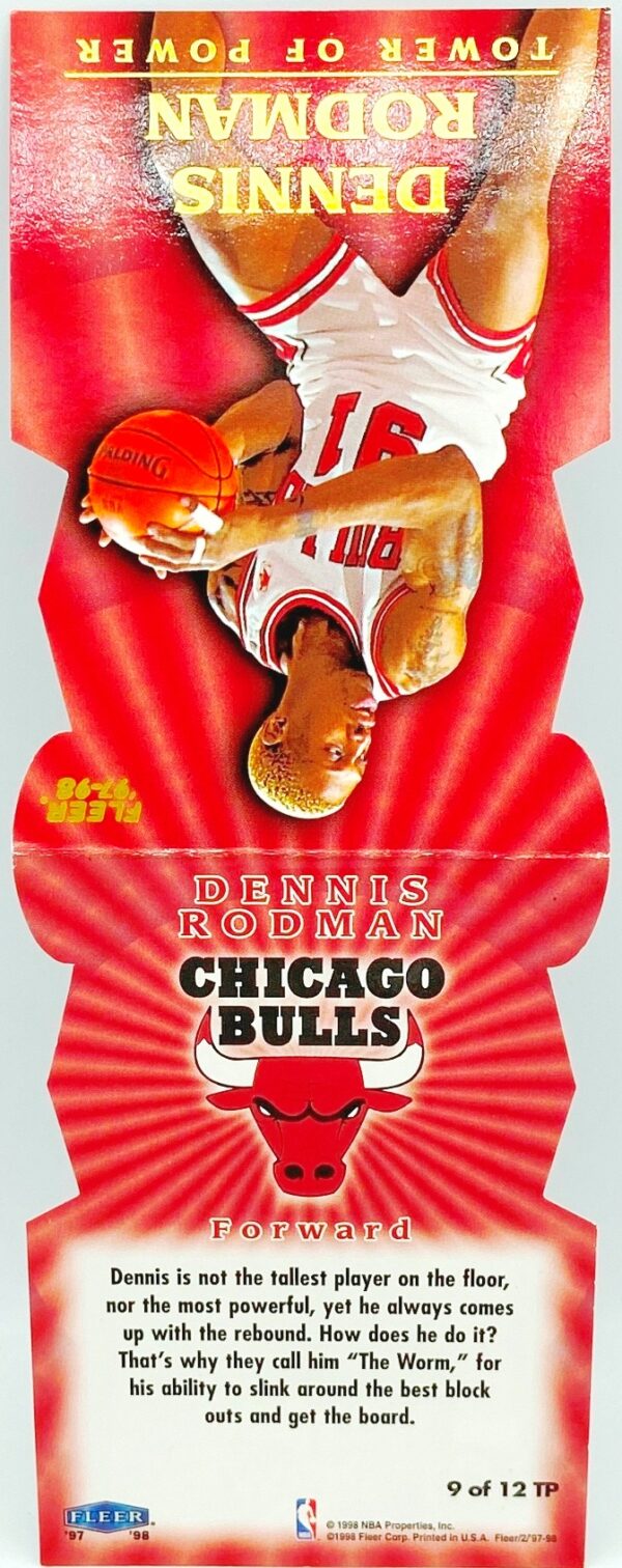 1998 Fleer Dennis Rodman Insert Card #9 TP (3)