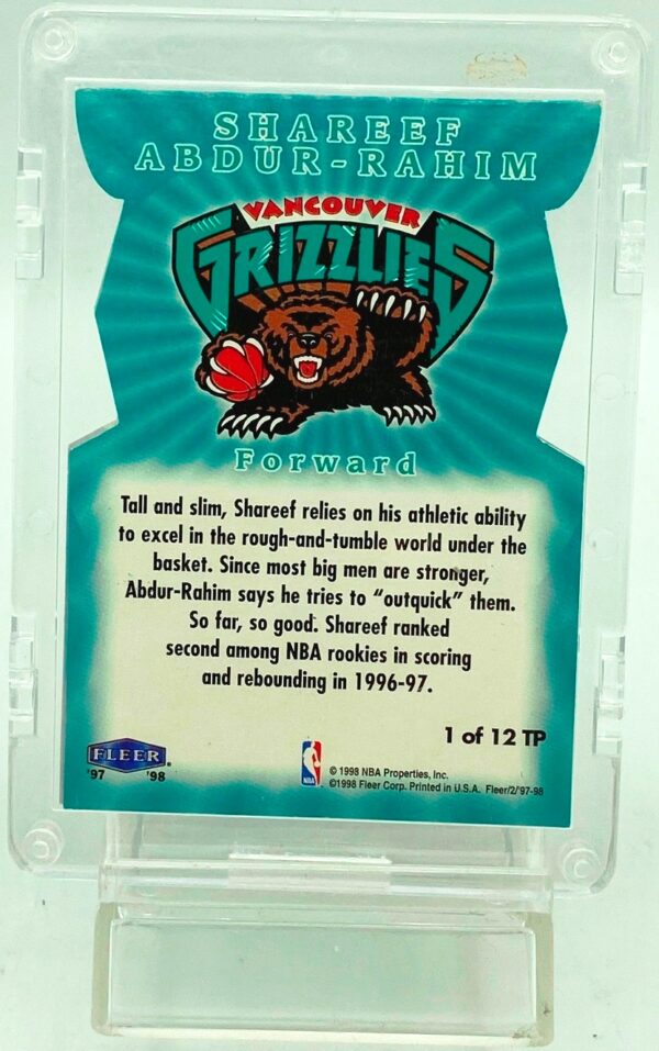 1998 Fleer Shareef Abdur-Rahim Card #1 TP (4)
