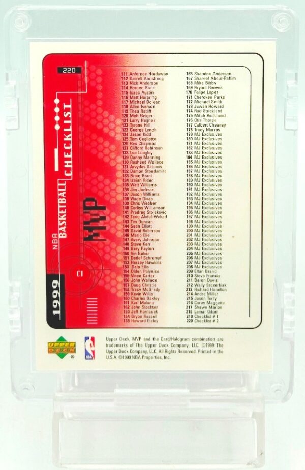 1999 UD MVP Michael Jordan Card #220 (2)