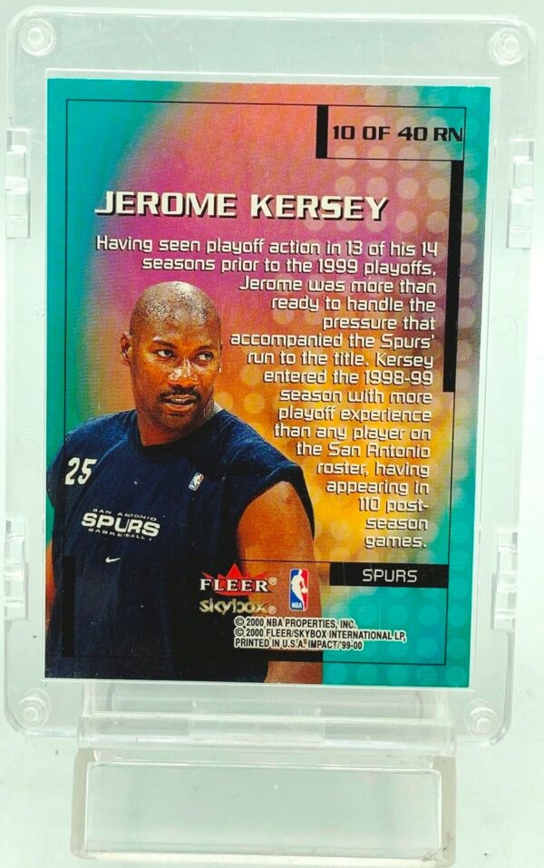 2000 Fleer Impact Jerome Kersey Insert Card # (2)