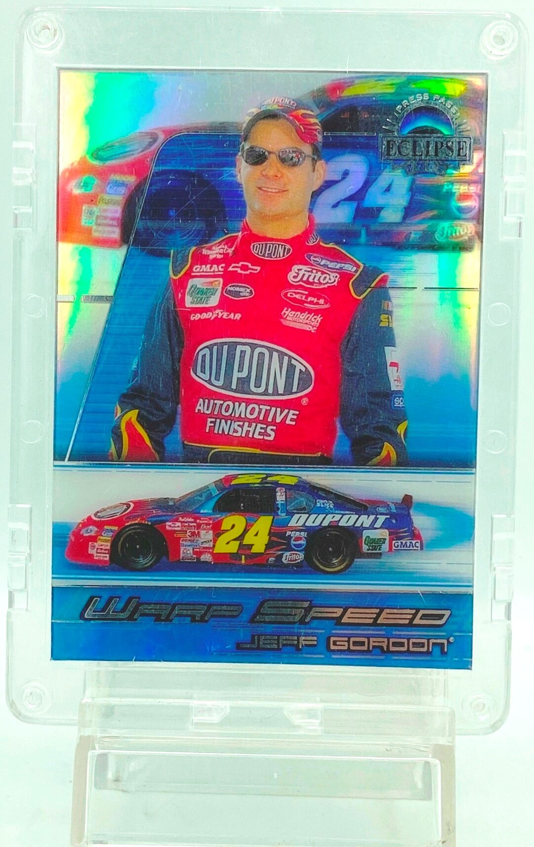 Vintage 2002 Press Pass Eclipse Warp Speed Jeff Gordon Refractor Insert