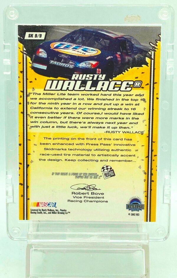 2002 Press Pass Eclipse Rusty Wallace #SK9 (2)