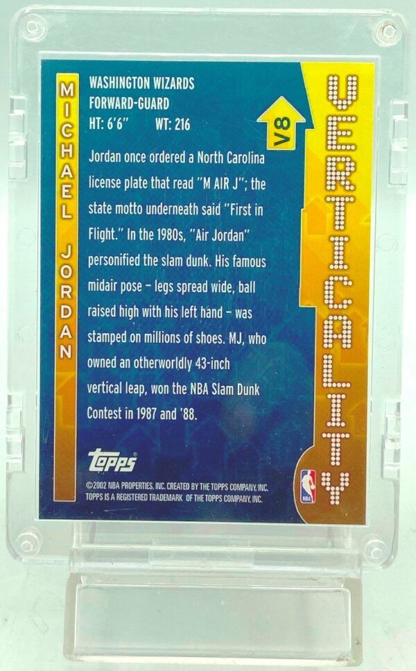 2002 Topps Michael Jordan Refractor #V8 (2)