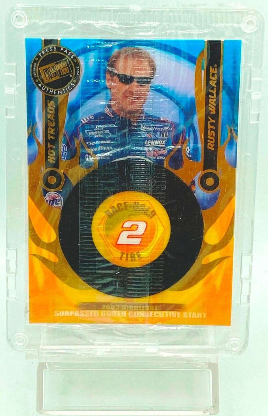 vintage-2004-press-pass-premium-hot-treads-rusty-wallace-race-use-tire