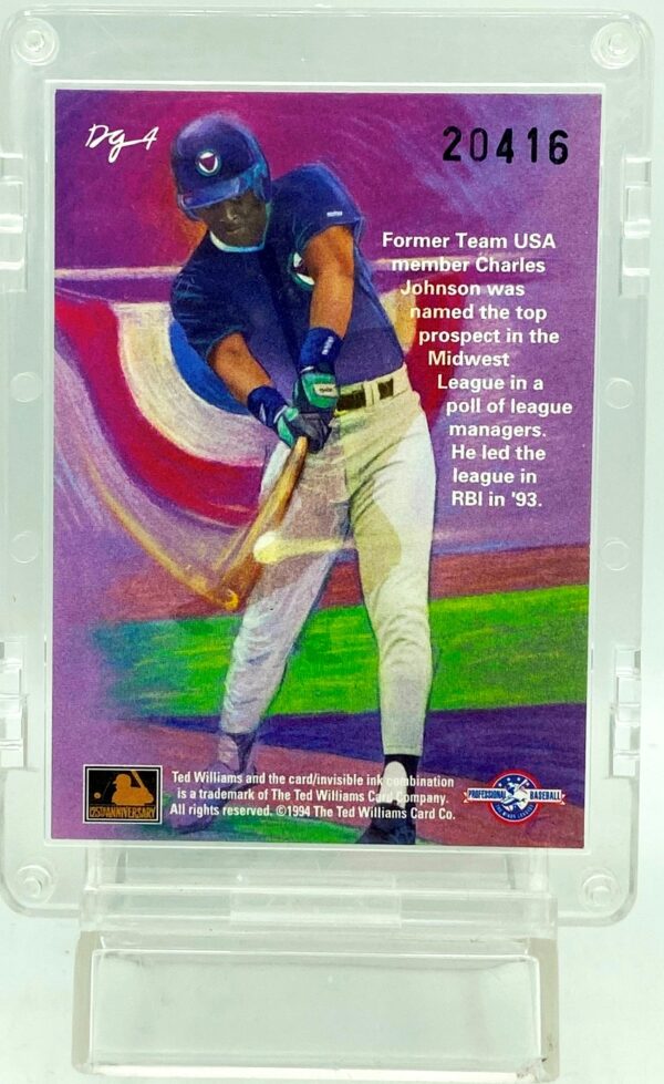 1994 Ted Williams MLB Charles Johnson #DG4 (B)