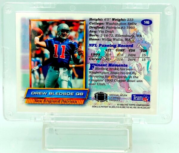 1994 Topps Rookie Star Drew Bledsoe RC #146 (2)