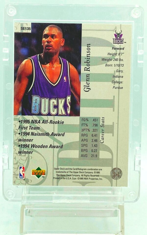 1995 UD SP Glenn Robinson All Rookie #SE135 (2)